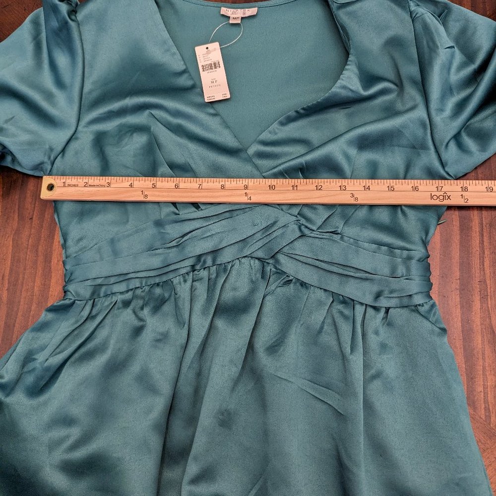 Anthropologie Nikasha Embroidered Satin Dress - Picture 9 of 13